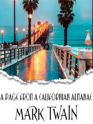 cover image of A Page from a Californian Almanac